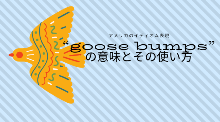 Goose Bumps の意味とその使い方 緊張や不安 興奮に使える Ryo英会話ジム