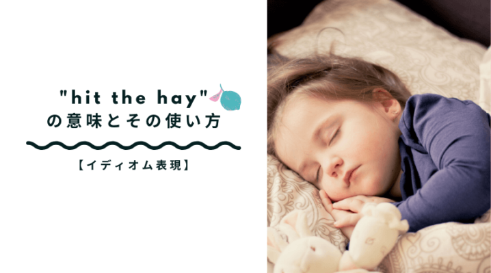 Hit The Hay の意味とその使い方 Ryo英会話ジム