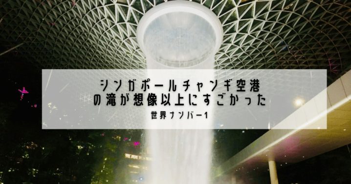 シンガポールチャンギ空港の滝が想像以上にすごかった 世界ナンバー1 Ryo英会話ジム